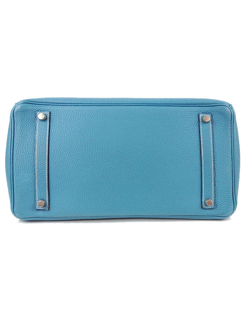 Hermès Blue Jean 35CM Birkin Togo Leather Bag | EMILY